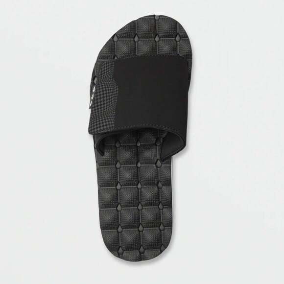 Volcom Men's Recliner Black White Slides Sandals MENS SIZE 10 NEW - Picture 10 of 12